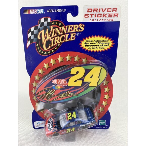 Jeff Gordon DuPont Flames NASCAR Diecast 1:64 Chevrolet 2001‎ Driver Sticker #24 - Picture 1 of 7
